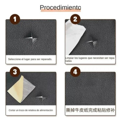 COMBO Autoadhesivo Reparador De Cuero  - SÓLO HOY 40% OFF